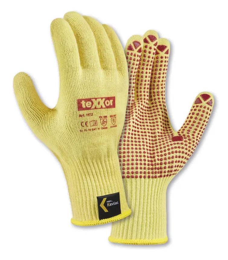 teXXor® Mittelstrick-Handschuhe ARAMID mit Noppen teXXor®
