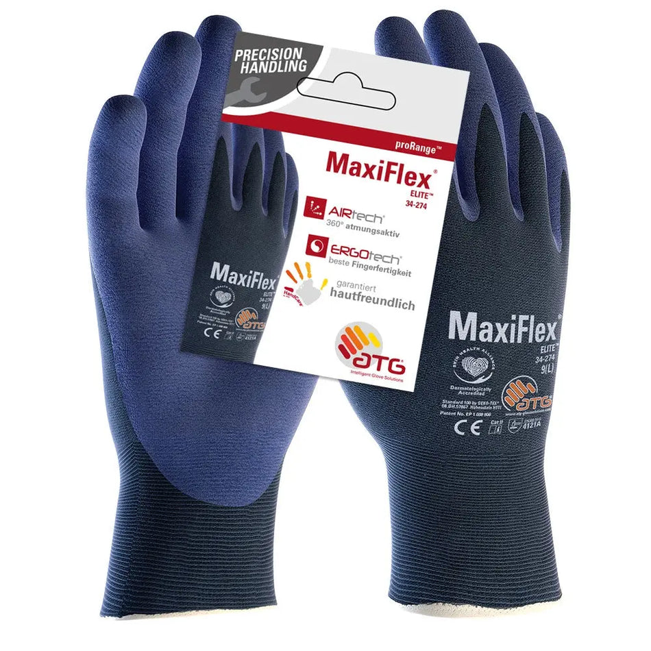MaxiFlex® Elite™ Nylon-Strickhandschuhe (34-274 HCT), SB-Verpackung ATG®