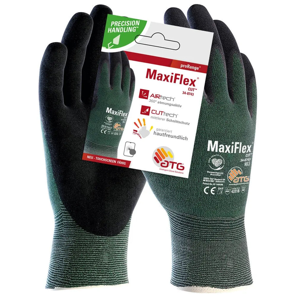 MaxiFlex® Cut™ Nylon-Strickhandschuhe (34-8743 HCT), SB-Verpackung ATG®