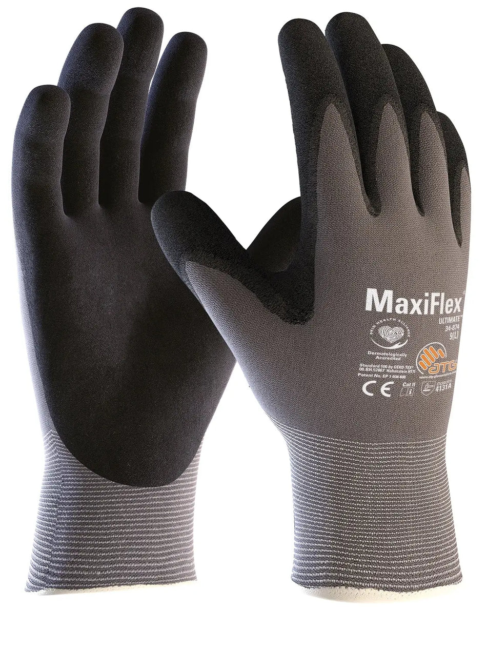MaxiFlex® Ultimate™ Nylon-Strickhandschuhe (34-874V), Automatenverpackung ATG®