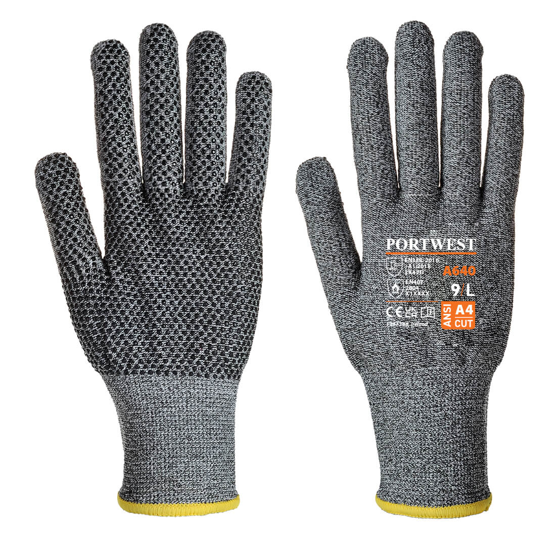 handschuh schnittschutz Portwest Sabre-Dot Schnittschutz-Handschuh A640 jetzt günstig kaufen ! – Workschutz.de