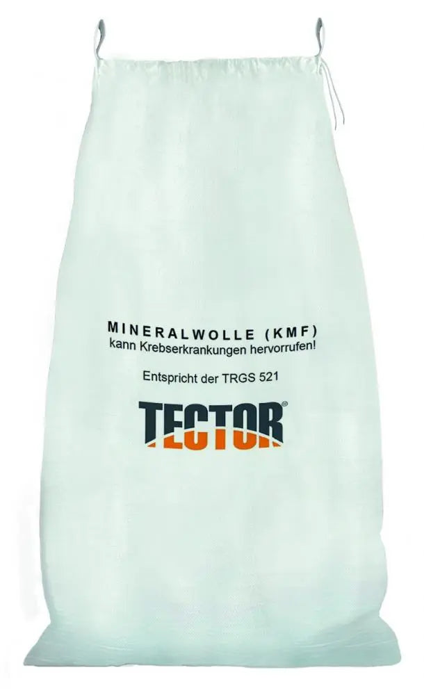 KMF-Sack 140x220 Cm Beschichtet – Aufdruck Mineralfaserabfälle, Mit Hebeschlaufen