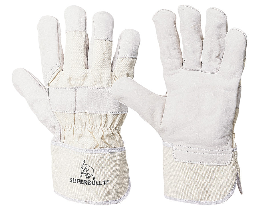 SuperBull® 1 | Rindnarbenlederhandschuh | komplett gefüttert
