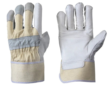 Rindnarbenlederhandschuh | Knöchel + Fingerkuppen Leipold Arbeitsschutz