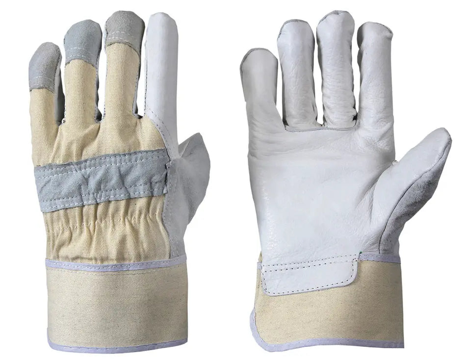 Rindnarbenlederhandschuh | Knöchel + Fingerkuppen Leipold Arbeitsschutz