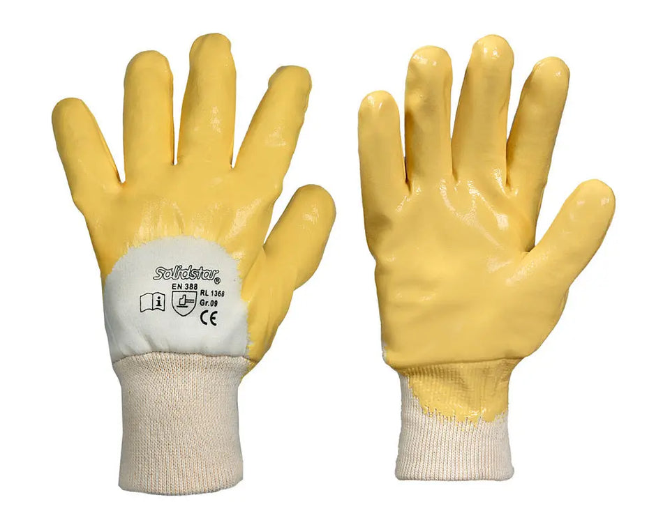 Solidstar® | Interlock-Handschuh | Nitril-Beschichtung Leipold Arbeitsschutz