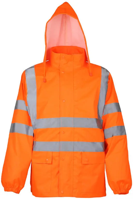 LeiKaTex® | Regenjacke | Warnschutz | warnorange Leipold Arbeitsschutz