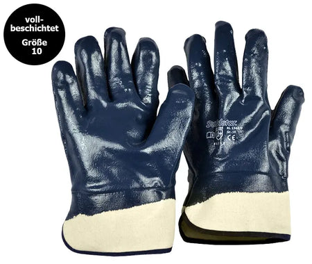 Solidstar® | Baumwoll-Jersey-Handschuh | Nitril-Beschichtung Leipold Arbeitsschutz