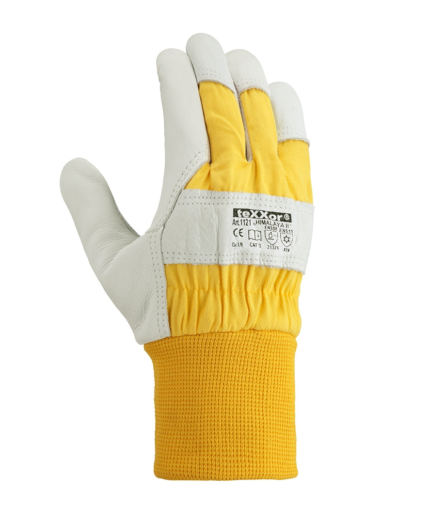 teXXor® Rindvollleder-Winterbauhandschuhe HIMALAYA II - Workschutz.de