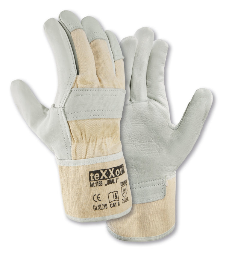 teXXor® Rindvollleder-Handschuhe URAL I - Workschutz.de