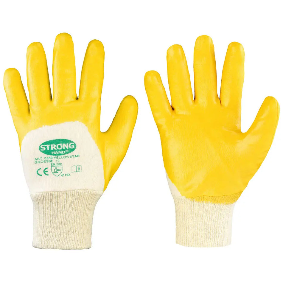 144 Paar Nitril Handschuhe Stronghand YELLOWSTAR Arbeitshandschuhe Workschutz.de