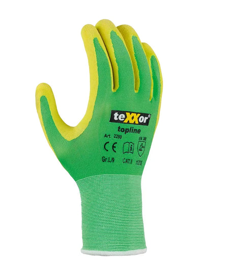 teXXor® topline Nylon-Strickandschuhe LATEX teXXor®