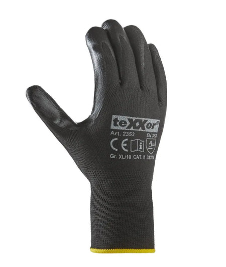 teXXor® Nitril-Handschuhe POLYESTER schwarz teXXor®