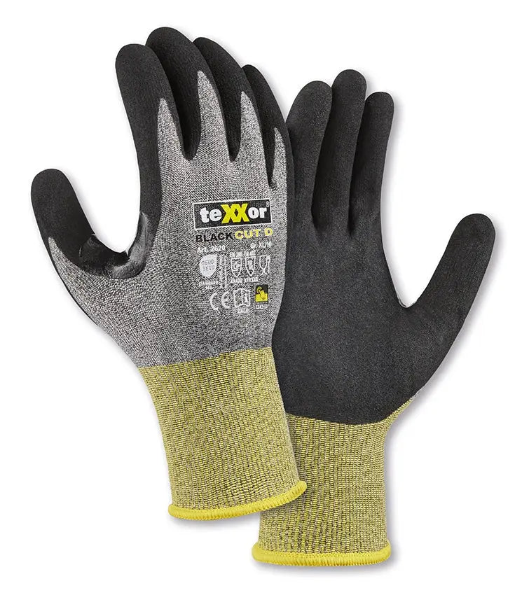 teXXor® Schnittschutz-Strickhandschuhe BLACK CUT® D teXXor®