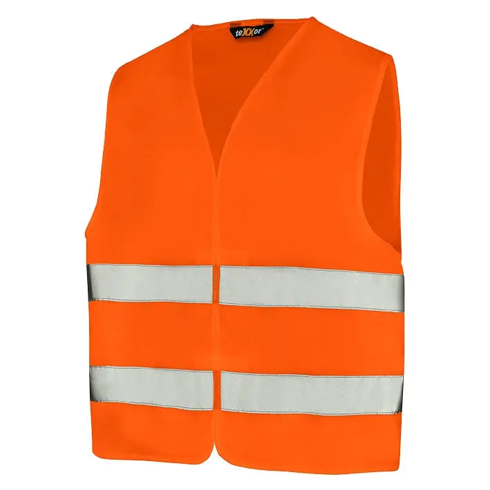 Warnschutz-Weste HALIFAX texxor leuchtorange 4204-50 Stk. Workschutz.de