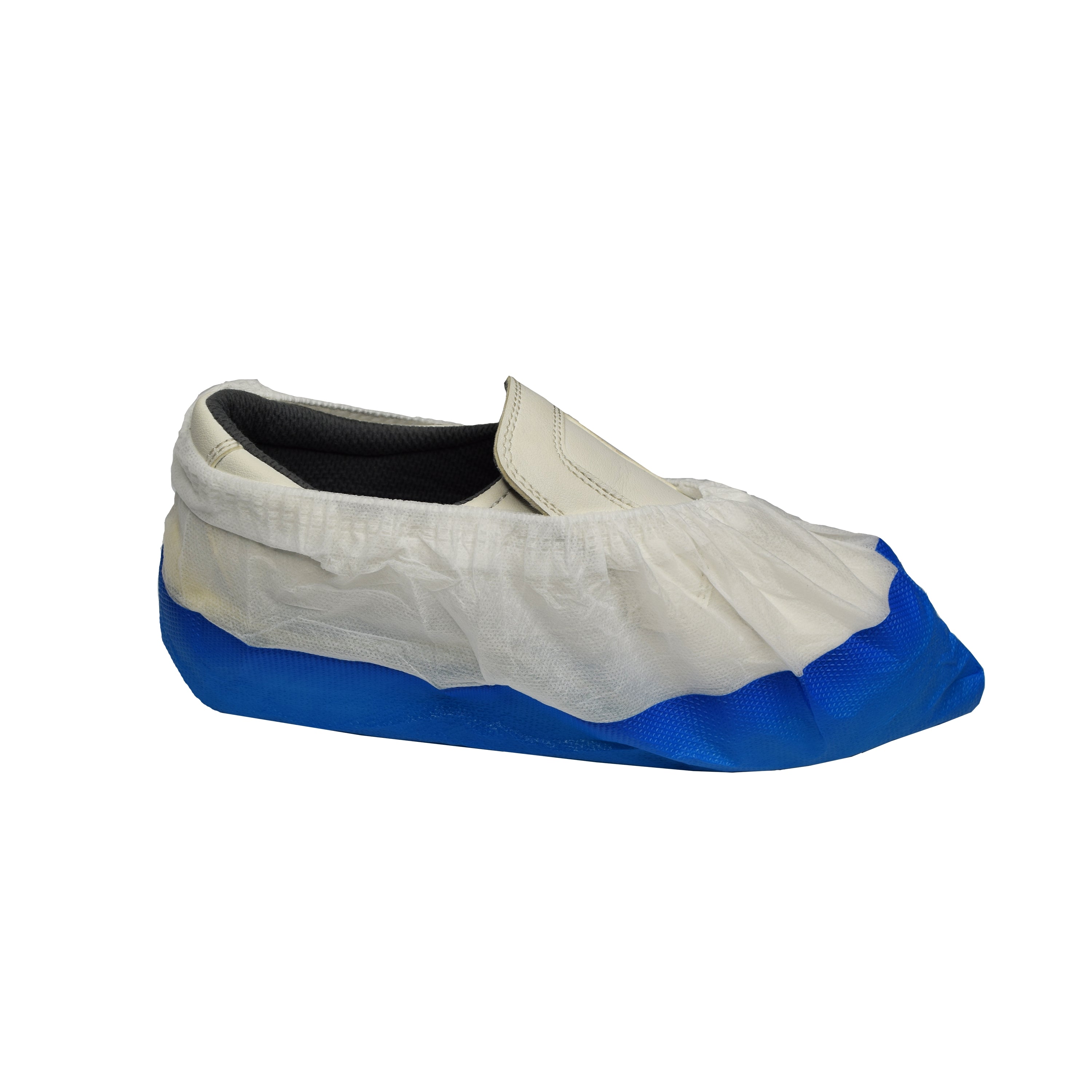 NITRAS Überschuhe mit CPE-Laufsohle, weiß / blau, im Karton 800 Stück 