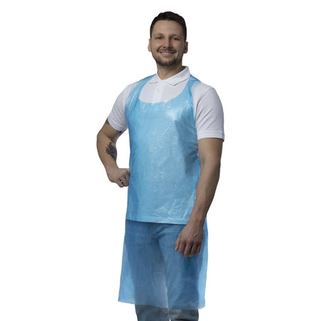 NITRAS PE-Schürze, blau, EN 1186, im Karton 500 Stück 