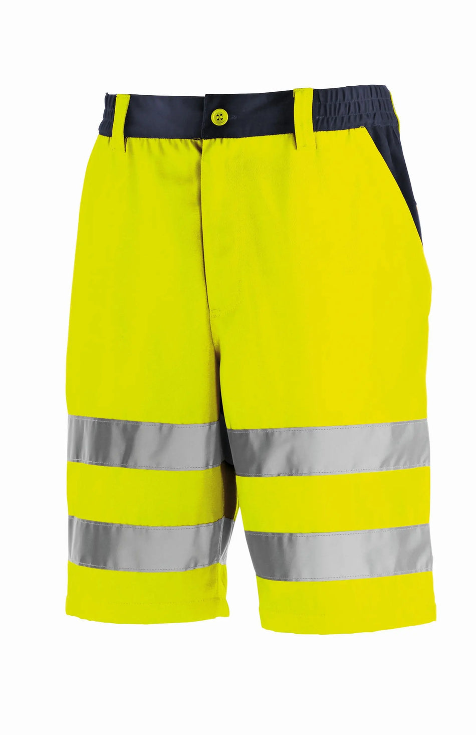 teXXor Warnschutz-Shorts ERIE leuchtgelb/navy Workschutz.de