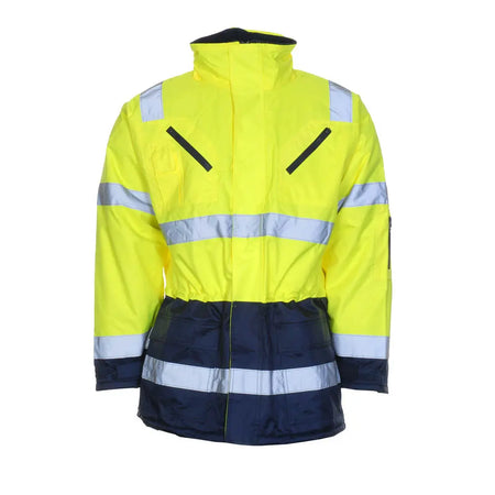 LeiKaTex® | Parka | Warnschutz | neongelb/marineblau Leipold Arbeitsschutz