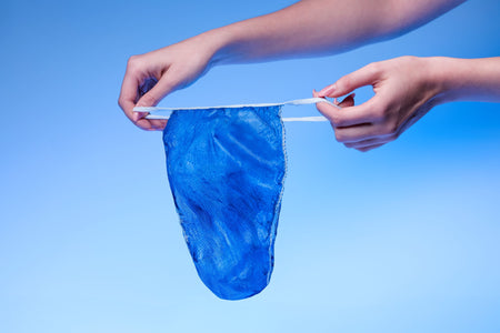 NITRAS Einweg-Tanga, blau, im Karton 500 Stück 