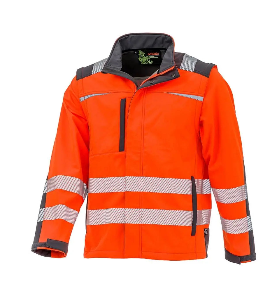 LeiKaTex® | BRIGHT LINE | Softshelljacke | Warnschutz Leipold Arbeitsschutz
