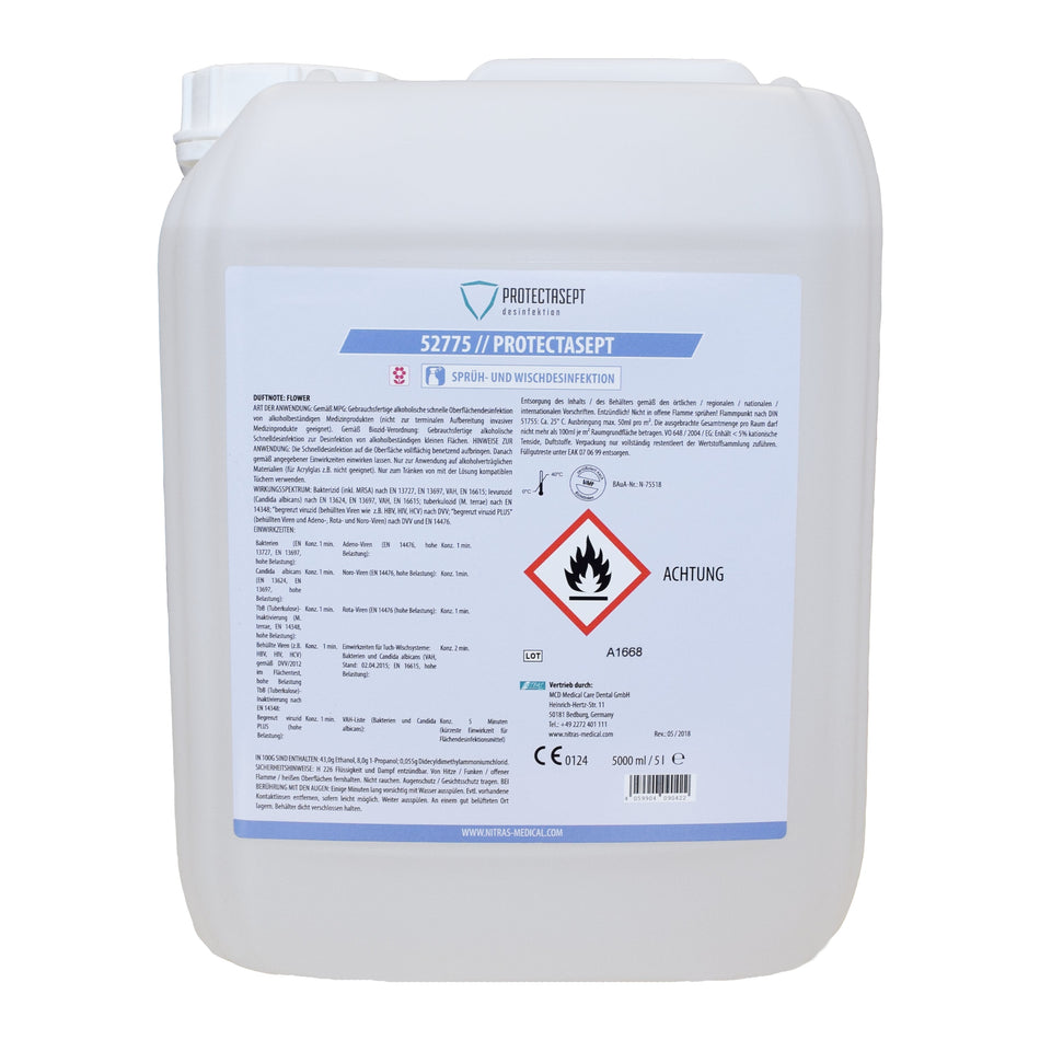 NITRAS PROTECTASEPT SF, Sprüh- / Wischdesinfektion, 5.000 ml 