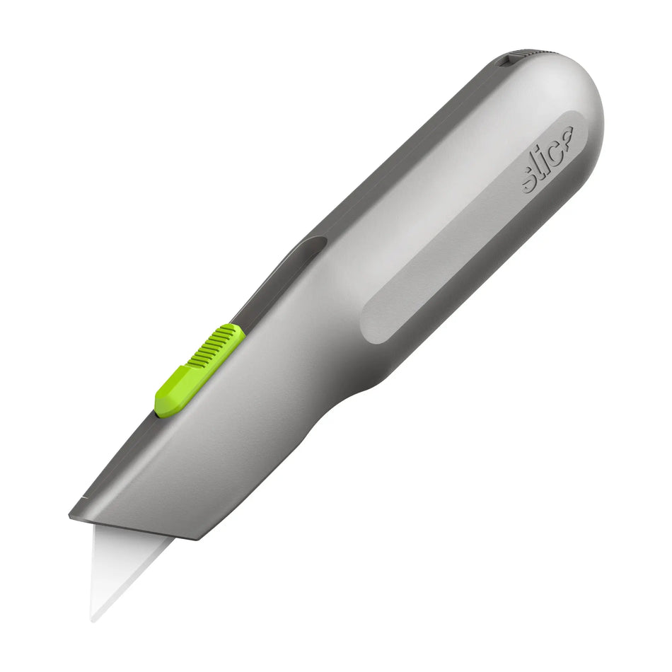 SLICE® Cuttermesser m. Metallgriff + autom. Klingenrückzug SPG®