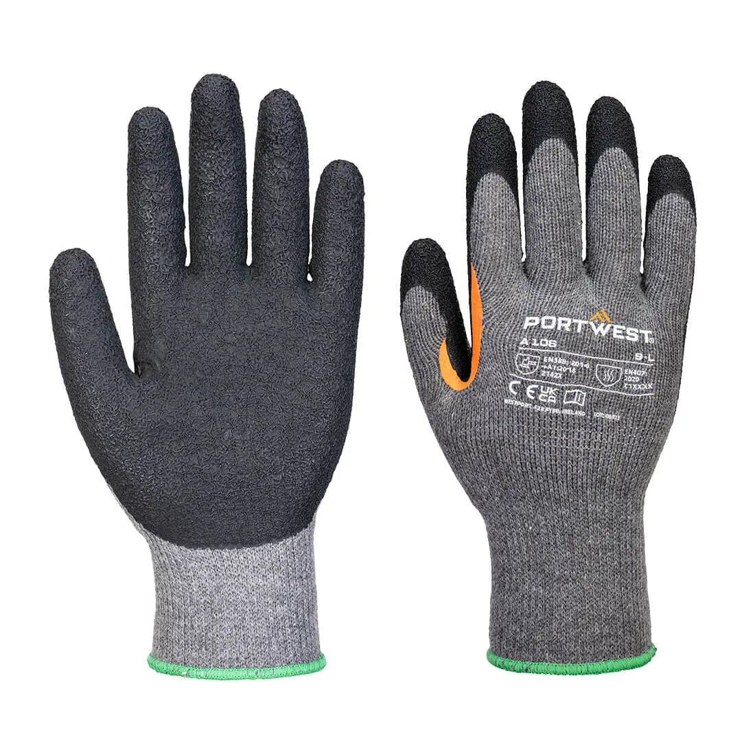 Grip 10 Latex-Handschuh mit verstärktem Daumen (Pk12) A106 Workschutz.de