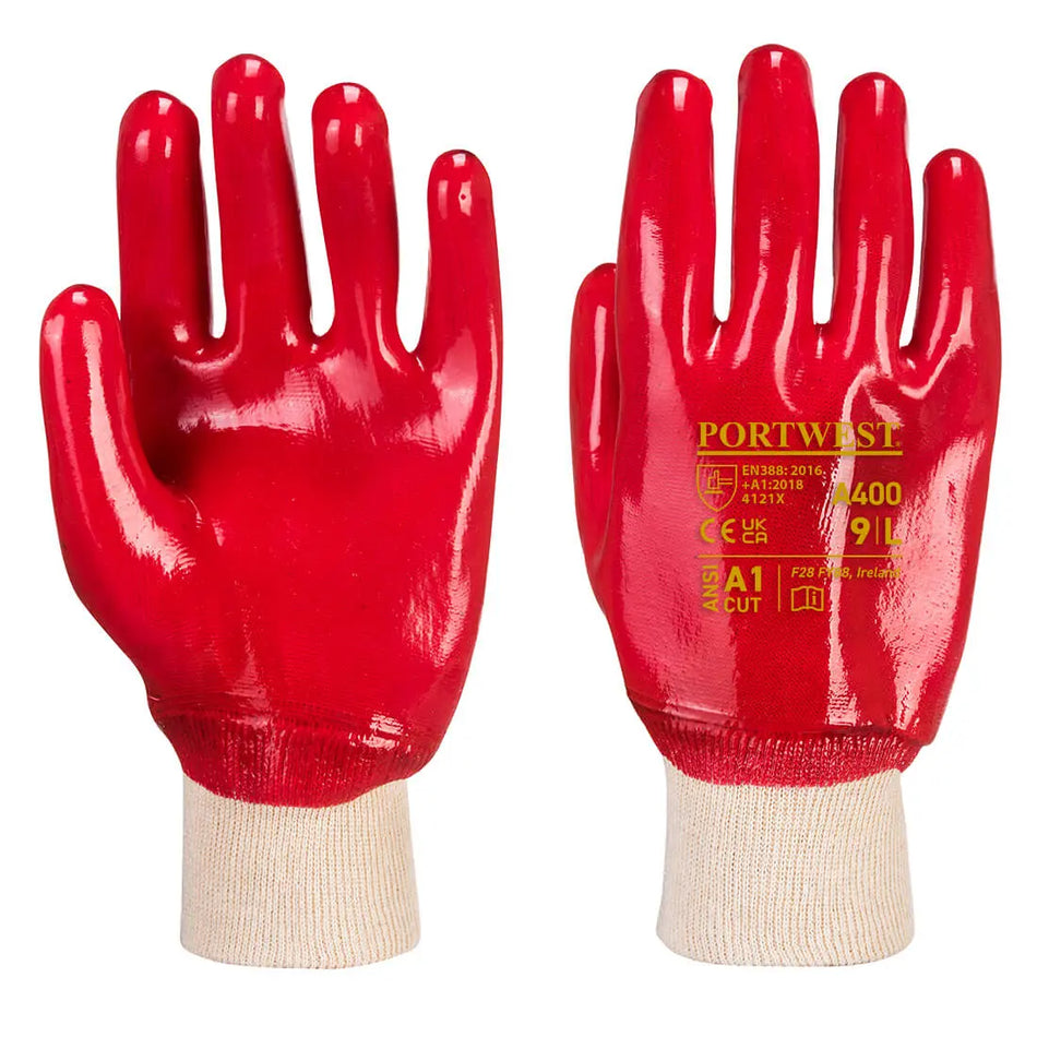 PVC-Strickbund-Handschuh A400 Workschutz.de