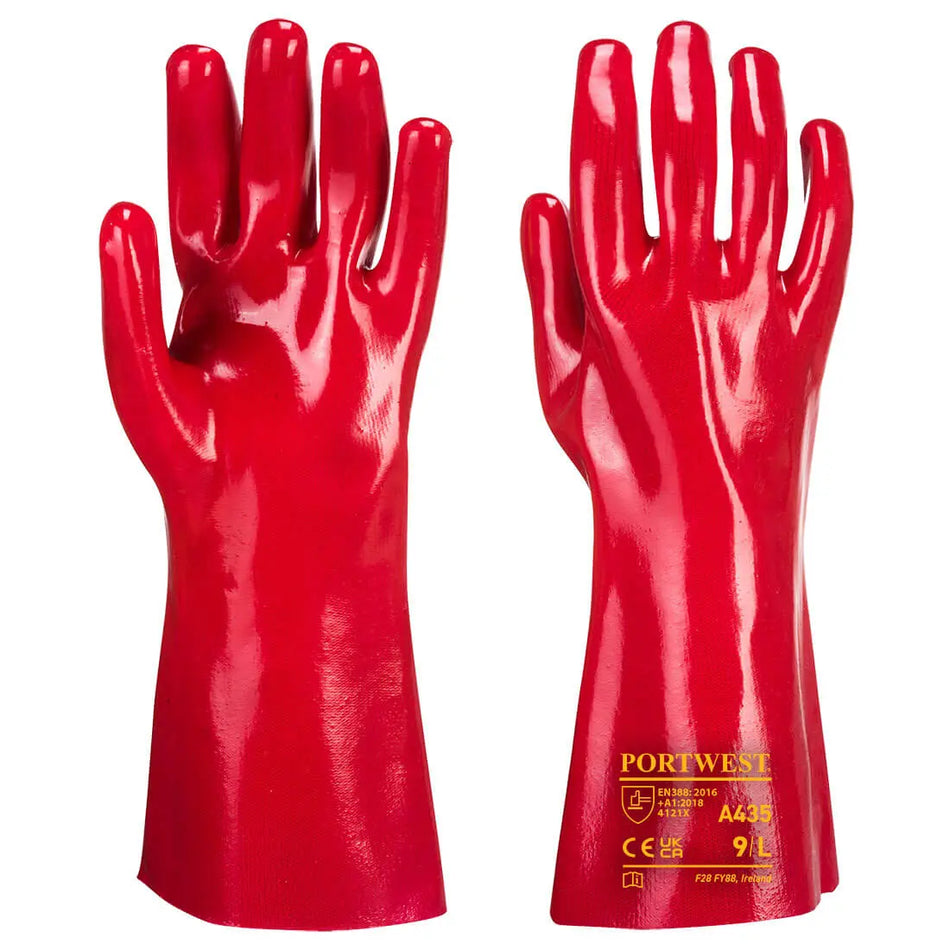 PVC-Handschuh 35cm Stulpe A435 Workschutz.de
