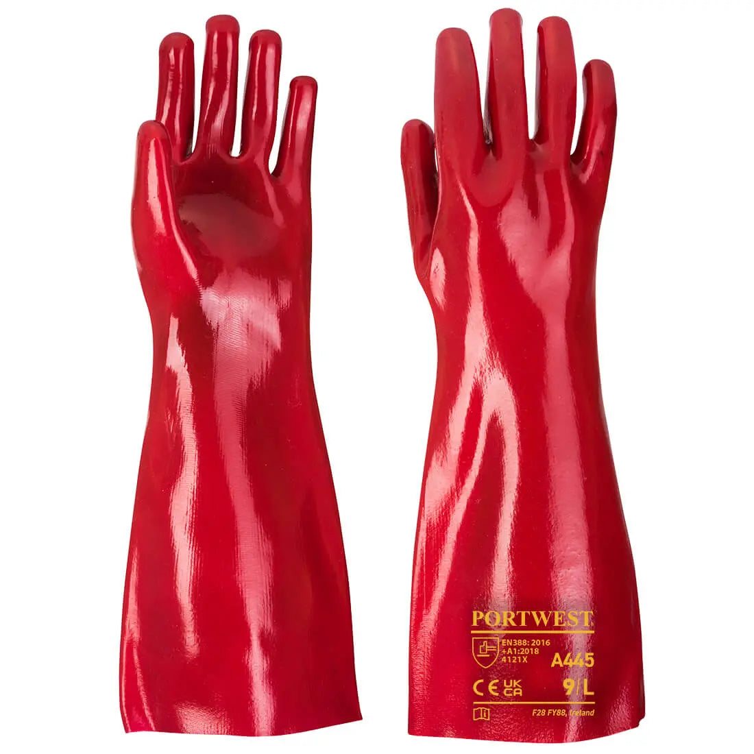 PVC-Handschuh 45cm Stulpe A445 Workschutz.de