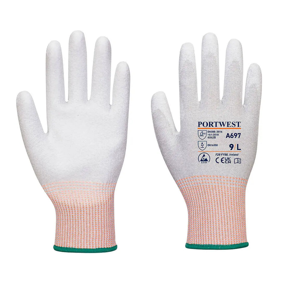 LR13 ESD PU Handschuh - 12er Pack A697 Workschutz.de