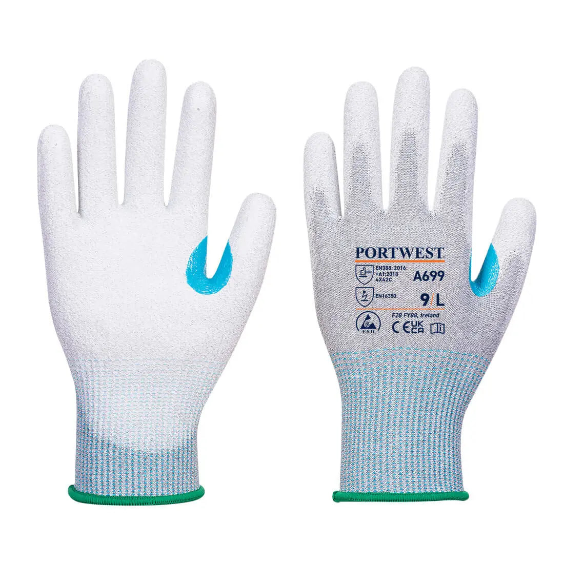 pack handschuhe Portwest MR13 ESD PU Handschuh 12er Pack A699