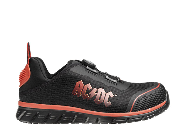 Leichter, sportlicher Sneaker mit TLS-Verschluss in einer exklusiven AC/DC-Version