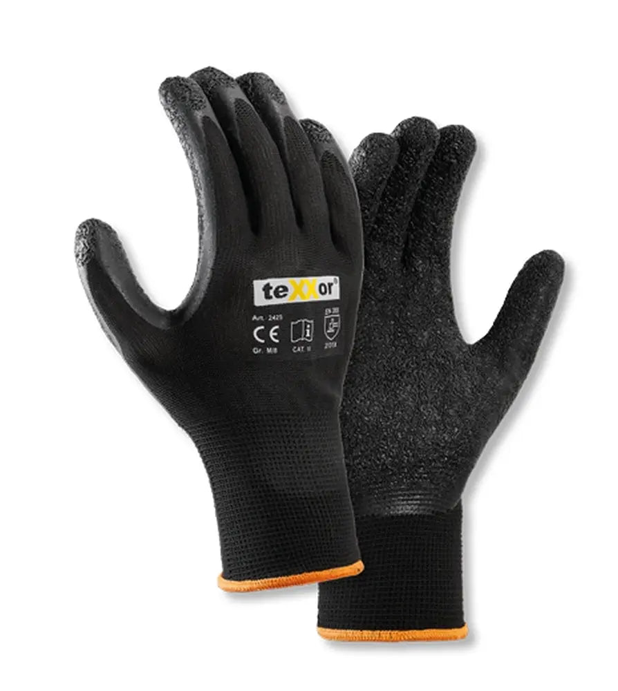 Arbeitshandschuhe Polyester-Strickhandschuhe LATEX BESCHICHTET texxor 2425 - Workschutz.de