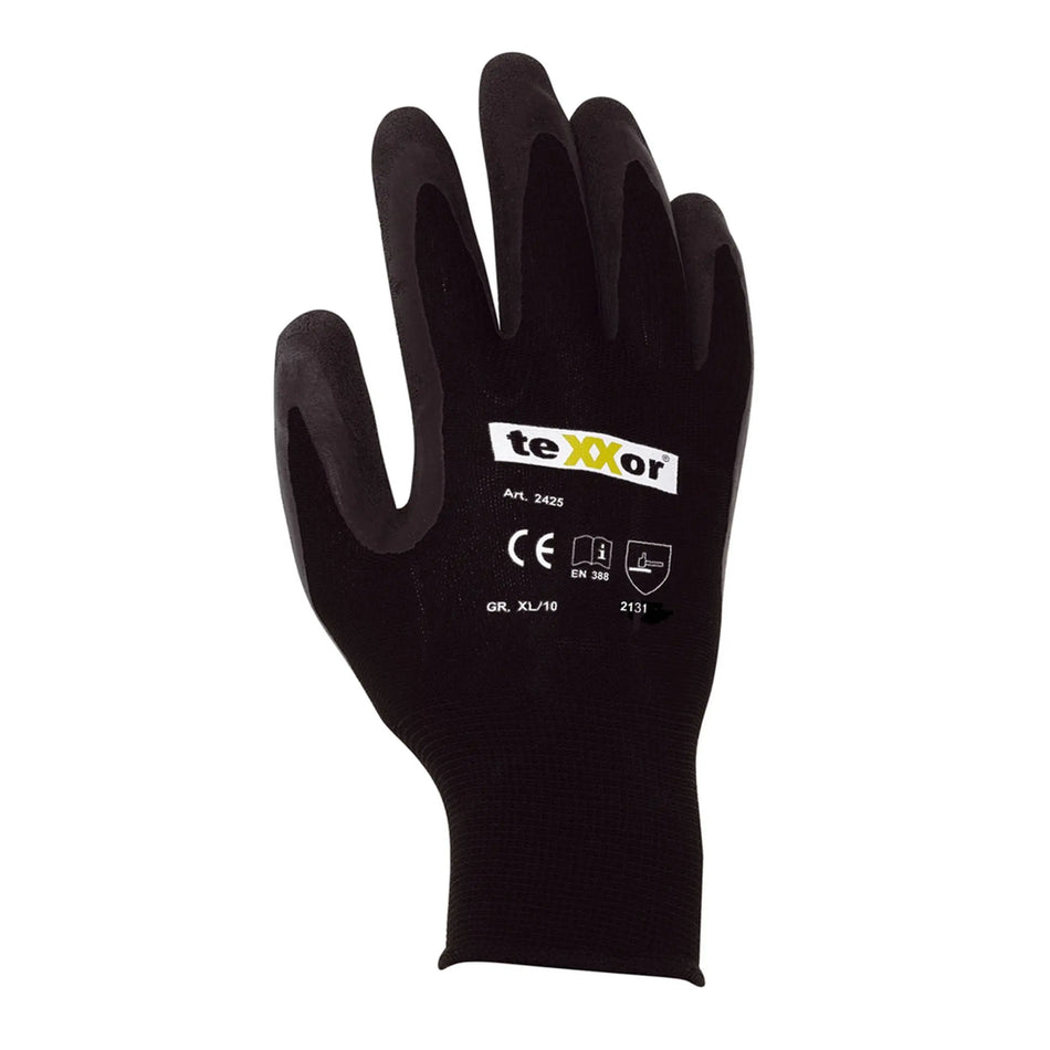 Arbeitshandschuhe Polyester-Strickhandschuhe LATEX BESCHICHTET texxor 2425 - Workschutz.de