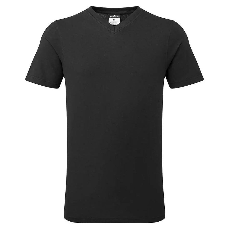 T-Shirt mit V-Ausschnitt aus Baumwolle B197 Workschutz.de