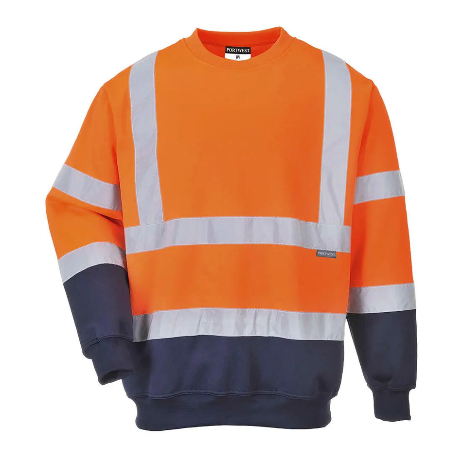 Warnschutz-Kontrast Sweatshirt B306 Workschutz.de