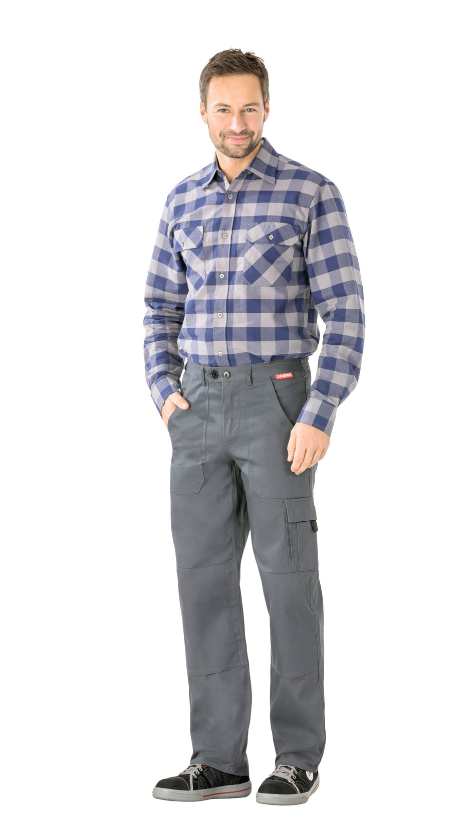 Cargo-Bundhose - Herren - Planam - grau