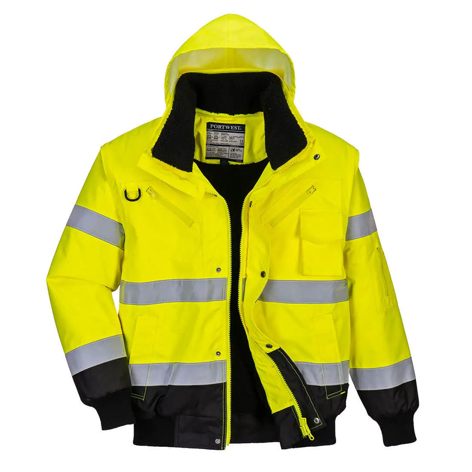 Warnschutz 3-in-1 Kontrast Pilotjacke  C465 Workschutz.de