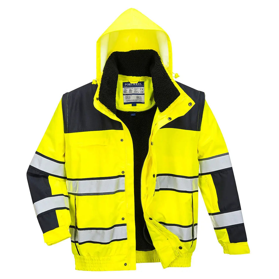 Warnschutz 3-in-1 Kontrast Winter Pilotjacke  C466 Workschutz.de