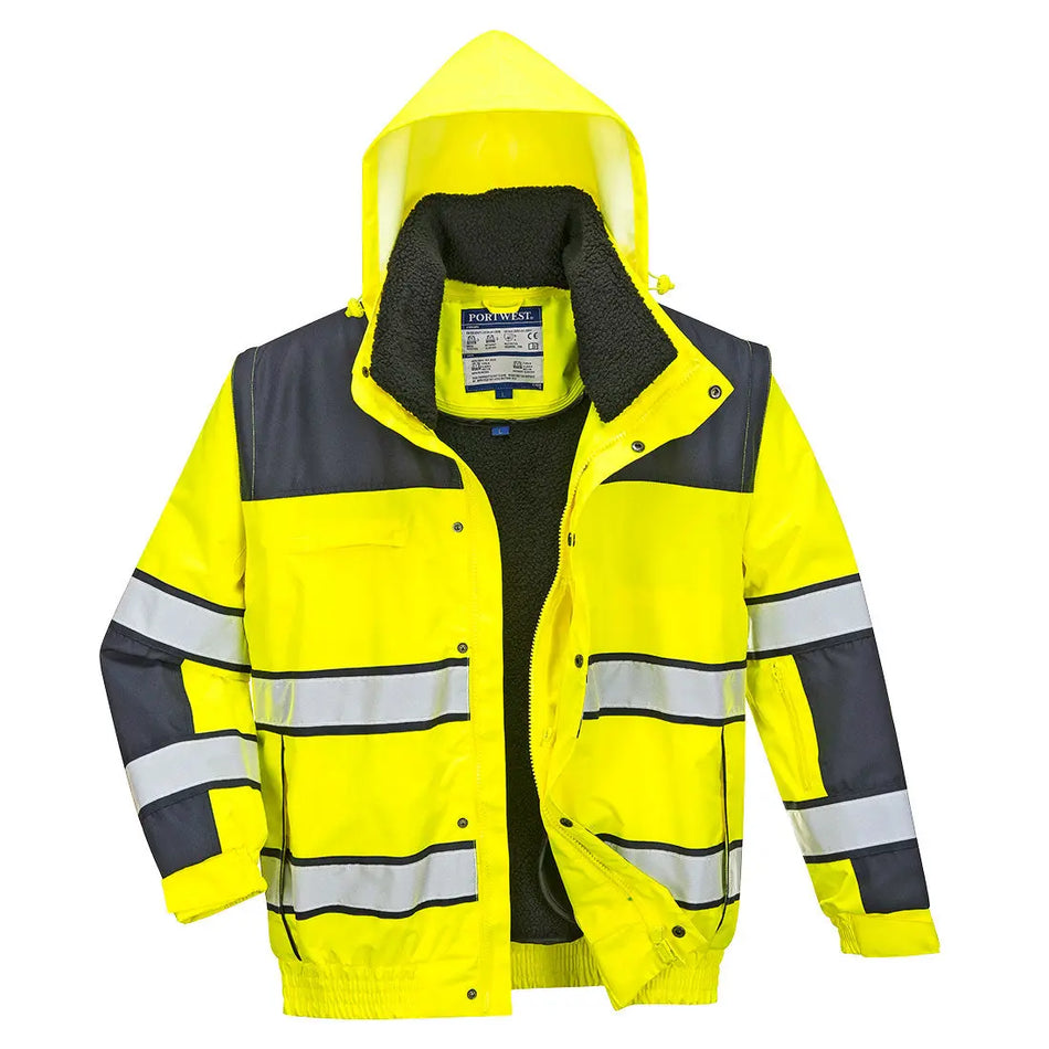 Warnschutz 3-in-1 Kontrast Winter Pilotjacke  C466 Workschutz.de