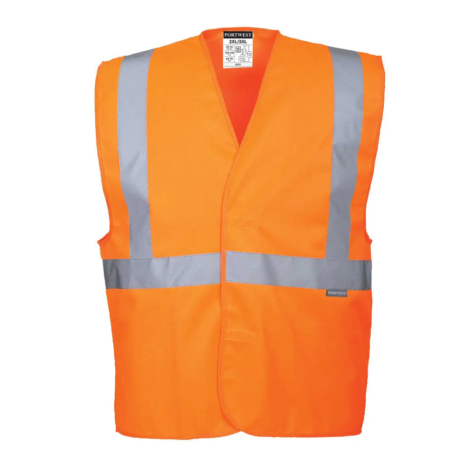 Warnschutz Weste mit Schulterreflexband  C472 Workschutz.de