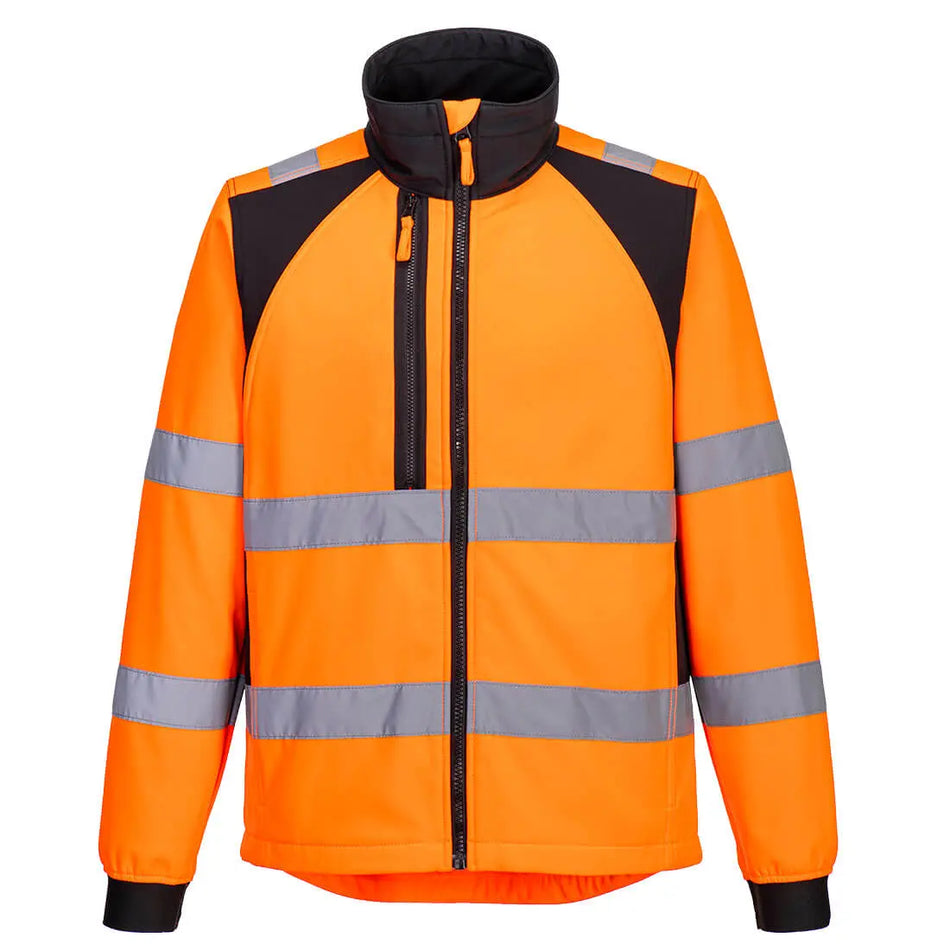 WX2 Eco Warnschutz Softshelljacke (2L) CD875 Workschutz.de