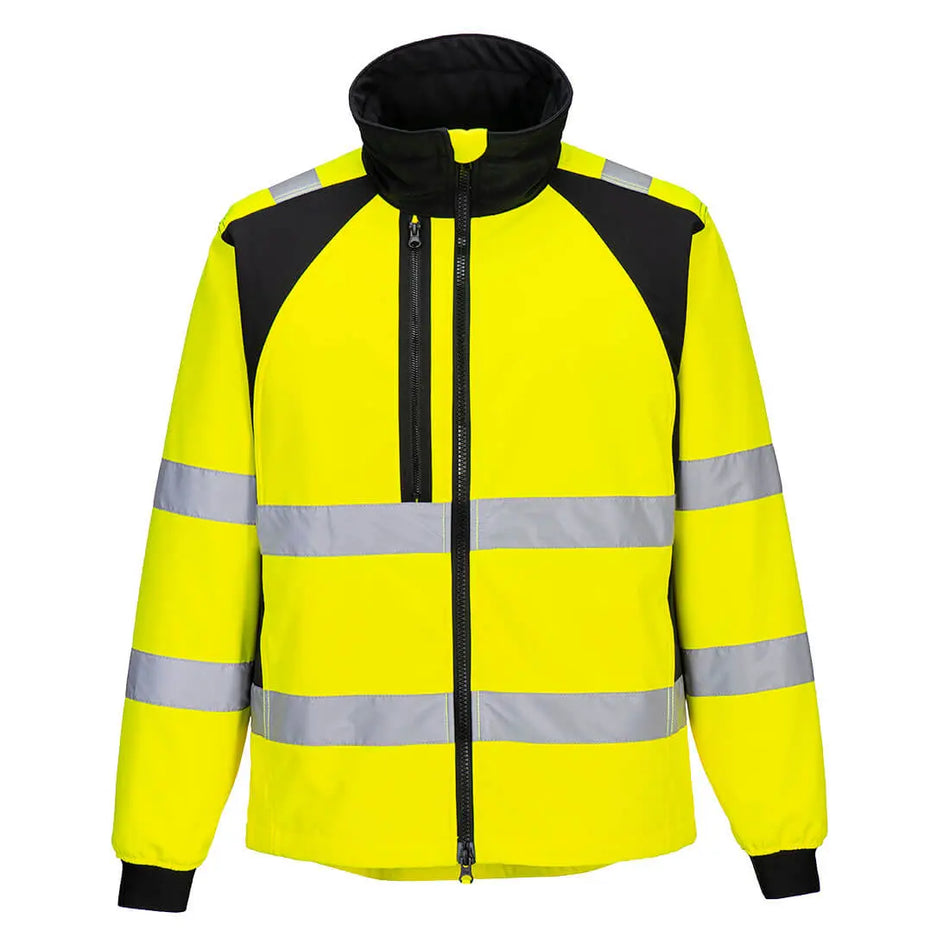 WX2 Eco Warnschutz Softshelljacke (2L) CD875 Workschutz.de