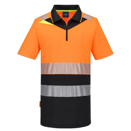 DX4 Hi-Vis Poloshirt mit Reißverschluss Klasse 1  DX435 
