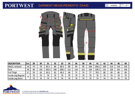 DX4 Bundhose mit abnehmbaren Holstertaschen DX440 Workschutz.de