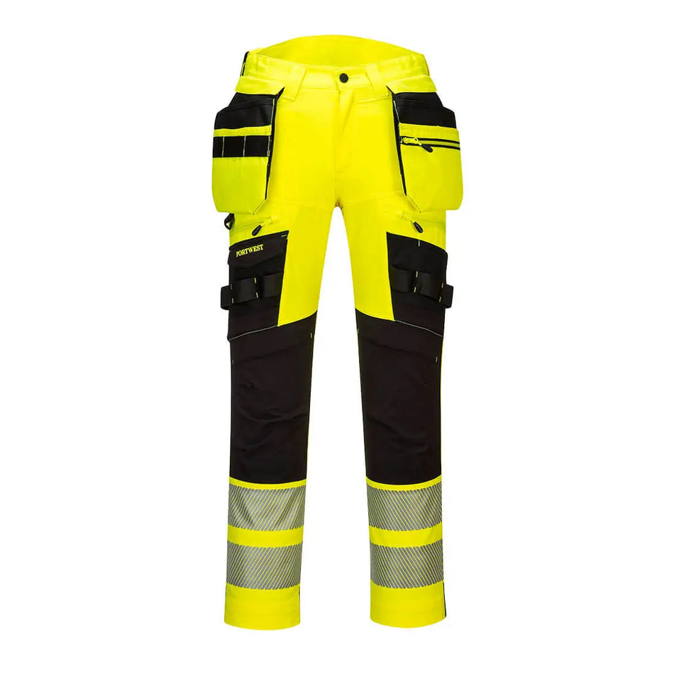 DX4 Warnschutzhose mit abnehmbaren Holstertaschen DX442 Workschutz.de