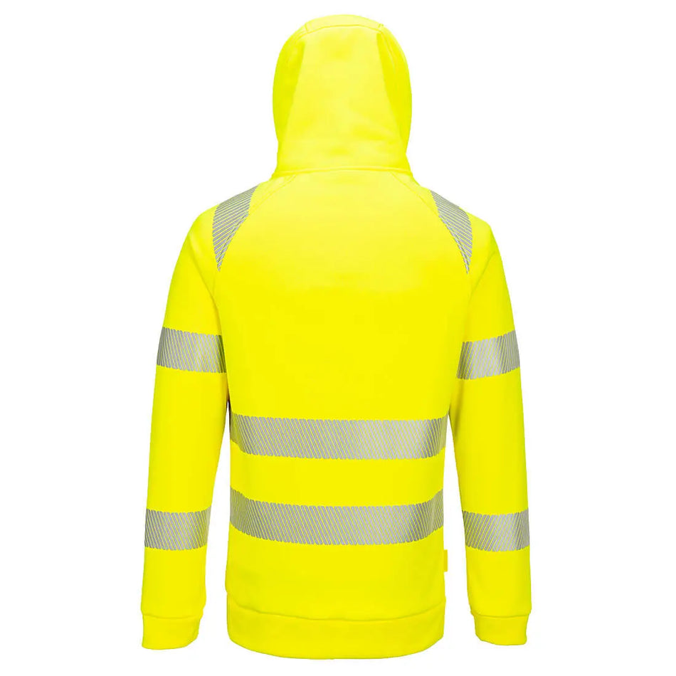 DX4 Warnschutz Kapuzenpullover mit 1/4 Reißverschluss DX482 Workschutz.de