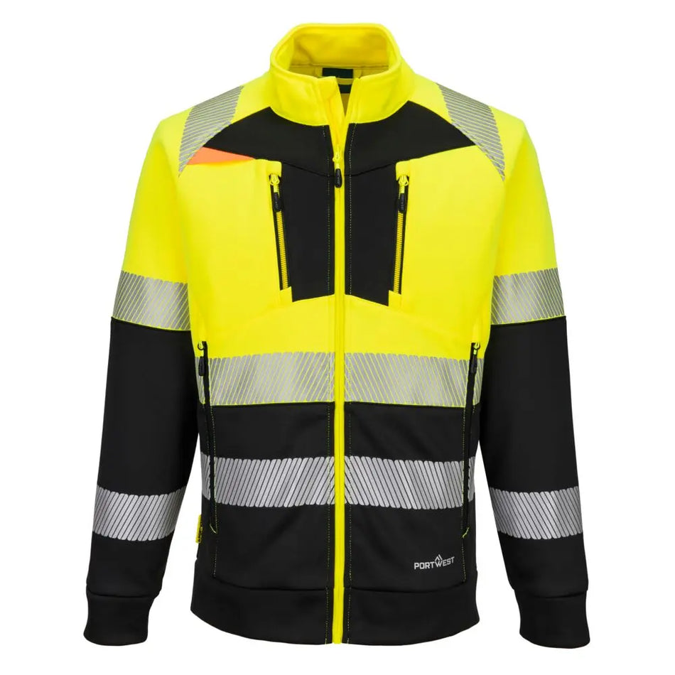 DX4 Hi-Vis Sweatjacke mit Kragen Klasse 1  DX490 